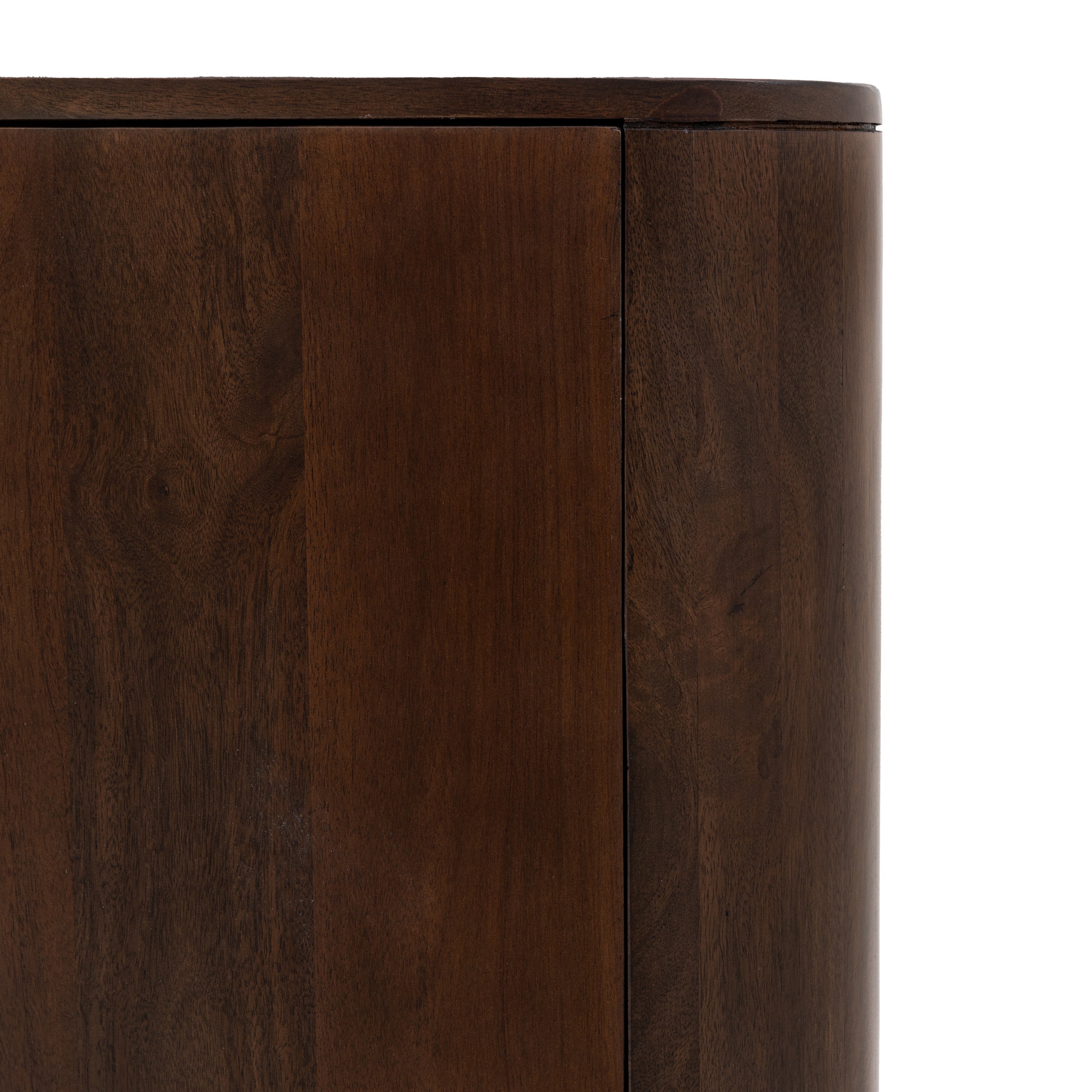 Anders Carved Dark Brown Mango Wood Sideboard